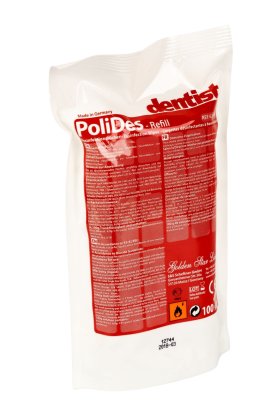 Салфетки дезинфицирующие PoliDes сменный блок, 100 шт.