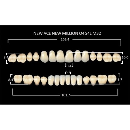 Зубы планка 28 шт MILLION NEW ACE O4/A3.5