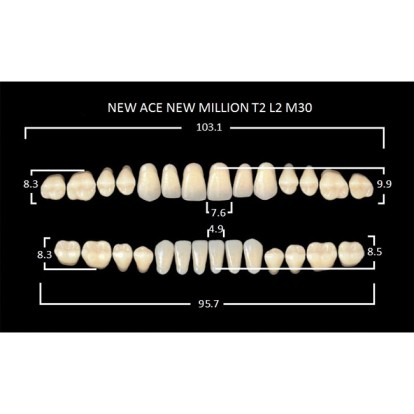 Зубы планка 28 шт MILLION NEW ACE T2/A3