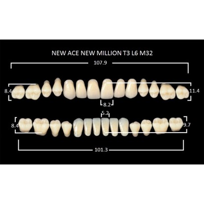 Зубы планка 28 шт MILLION NEW ACE T3/A3.5