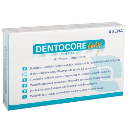 ДентоКор / DentoCore BODY - двойного отверждения, фиксация штифтов, реставрационное наращивания культи зуба (5мл, 10насадок, 20канюль), ITENA / Франция