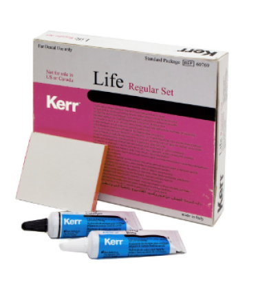 Лайф / Life - лечебный прокладочный материал на основе гидроокиси кальция (12г+12г), Kerr / Италия